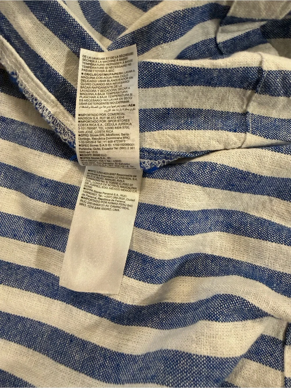 Old Navy Blue and White Striped Midi Dress - Picture 9 of 11
